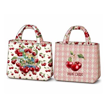 Taske Panel Vendbar Red Cherries
